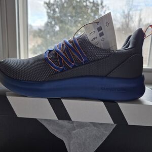 Adidas Cloudfoam Black with Blue and Orange Accents